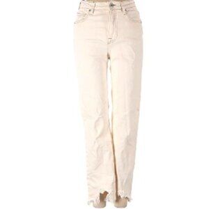 Jonathan Simkhai Cream Denim Pants Women Brown Thread Size 28 NWOT